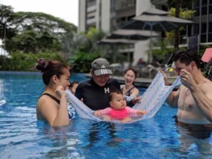 Coach Steven Teaching A Baby Girl