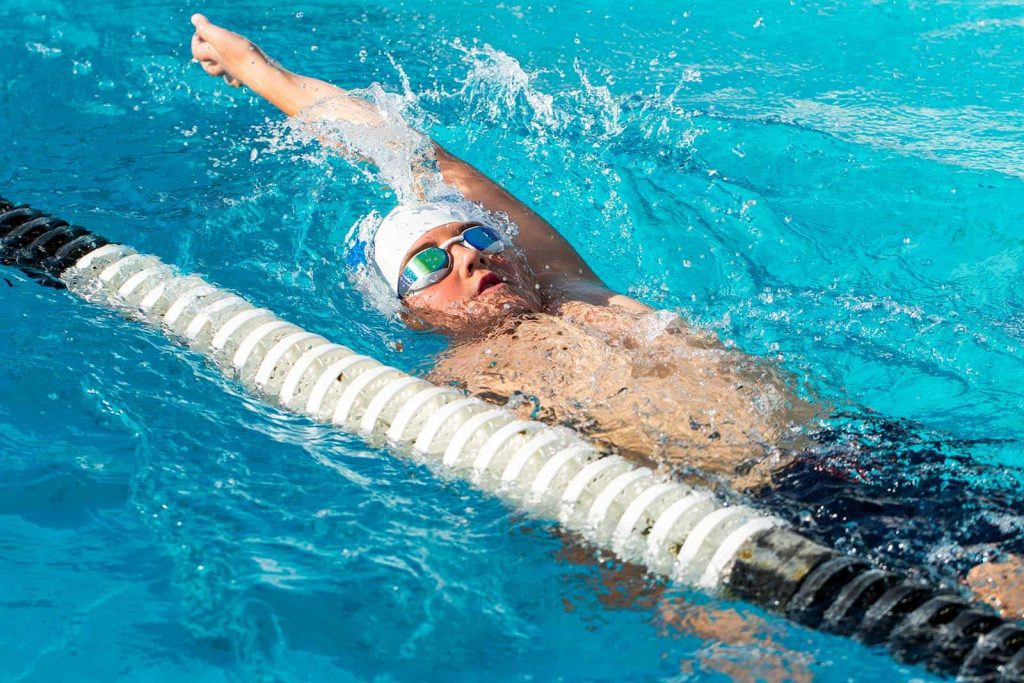 backstroke swimming practice