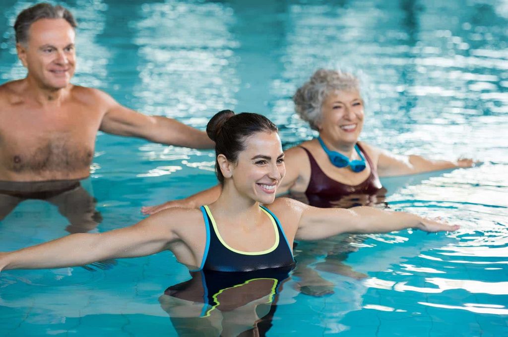 swimming practice session