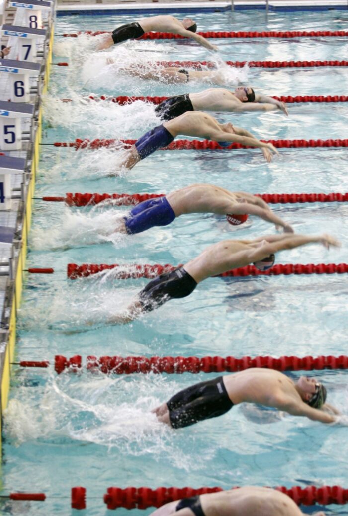 A Moment During The 2021 Ukrainian Winter Swimming Championships